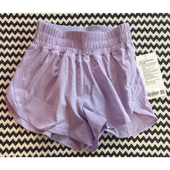 NEW lululemon Track That HR Short Lined 💜 Lilac Smoke LISM Size